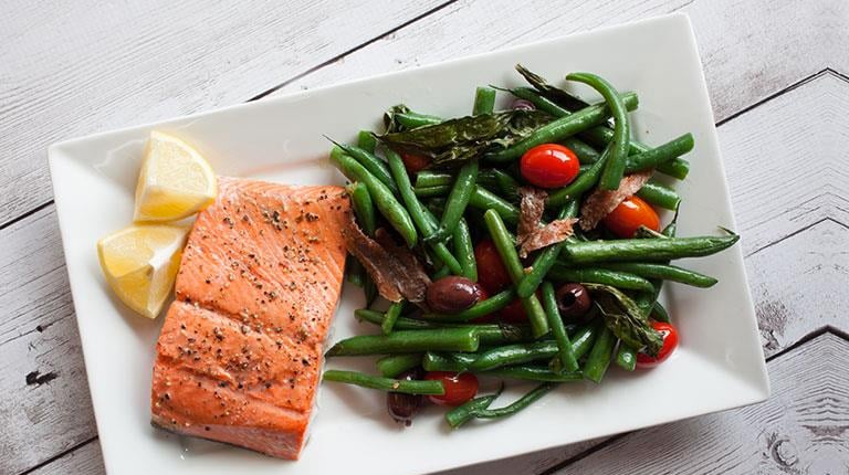 fit prehrana losos i mahune